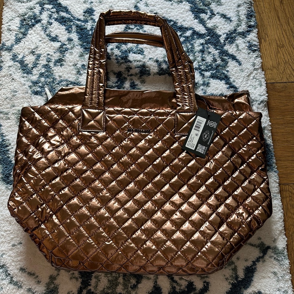 MZ Wallace Bronze Quilted Tote